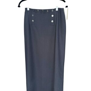 Liz Claiborne Elegant Button-Detail Skirt